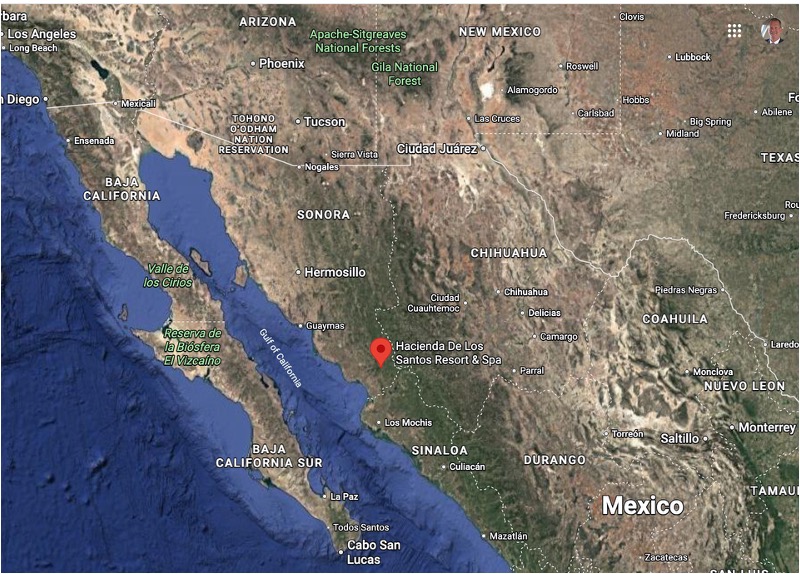 Alamos Mexico Map